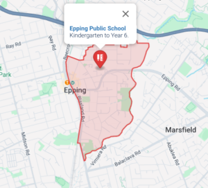 Epping Public School Catchment Area