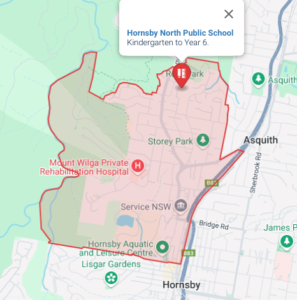 Hornsby North Public School Catchment Area