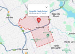 Roseville Public School Catchment Area