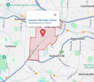 Summer Public School Catchment Zone