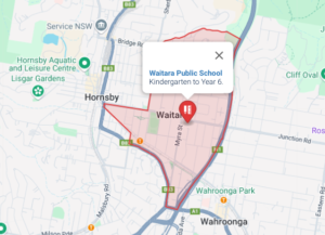 Waitara Public School Catchment Area